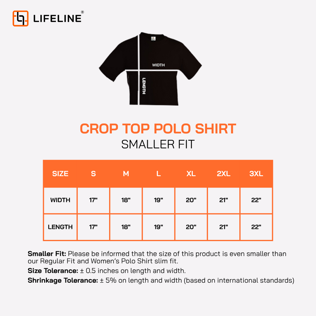 Lifeline Crop Top Polo Shirt