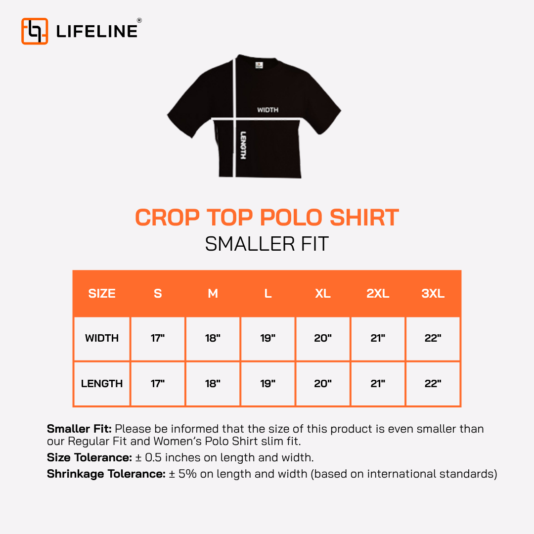 Lifeline Crop Top Polo Shirt